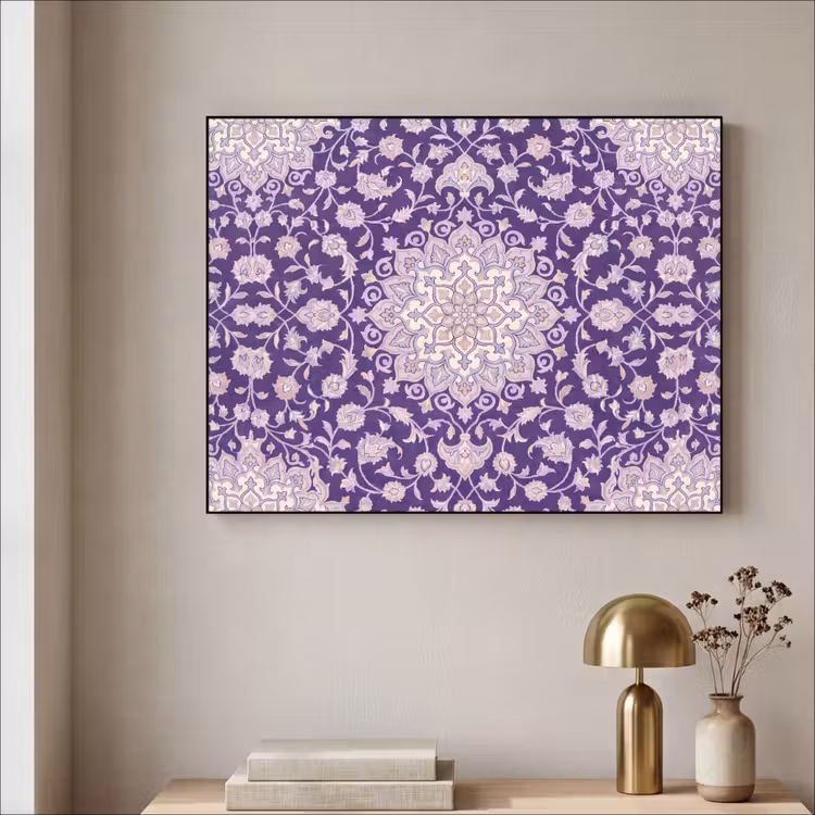 Art frame - Patroon - Medallion - Oosters - Paars - Decoratie — 5