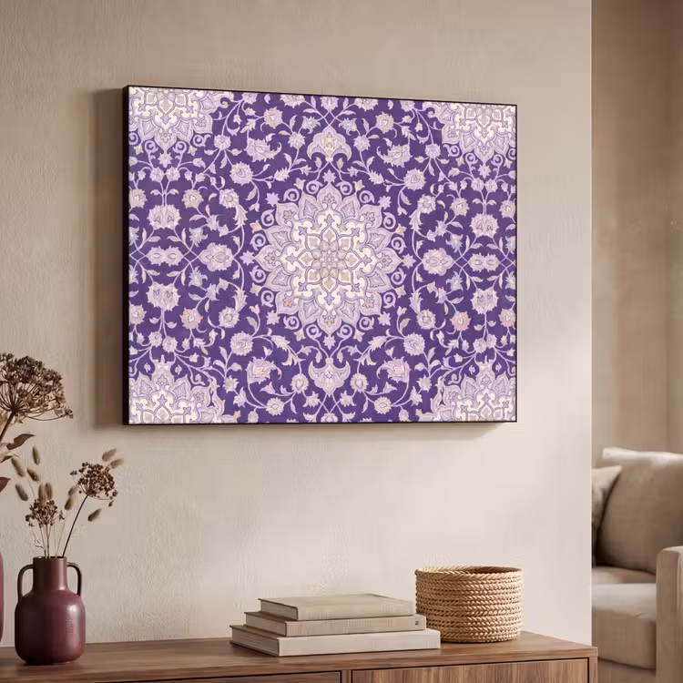 Art frame - Patroon - Medallion - Oosters - Paars - Decoratie — 7