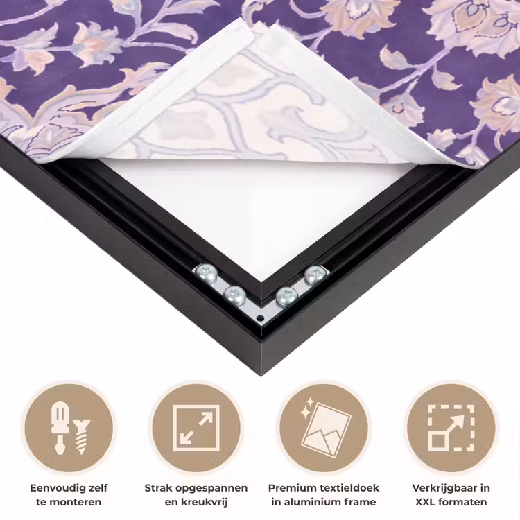 Art frame - Patroon - Medallion - Oosters - Paars - Decoratie — 8