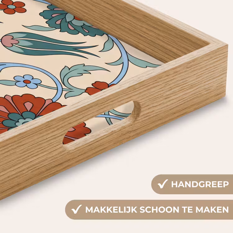 Dienblad - Bloemen - Patroon - Klassiek - Decoratie - Kleurrijk — 5