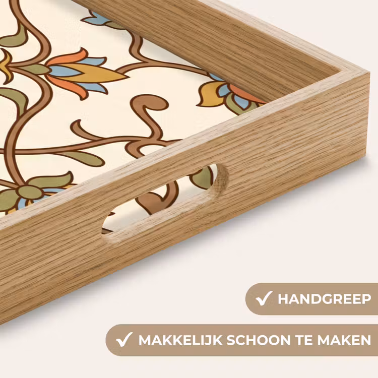 Dienblad - Patroon - Bloemen - Ornament - Kleurrijk — 5