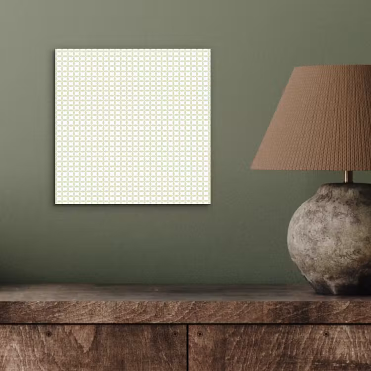 Aluminium schilderij - Saliegroen - Geometrisch - Cirkels - Patroon — 3