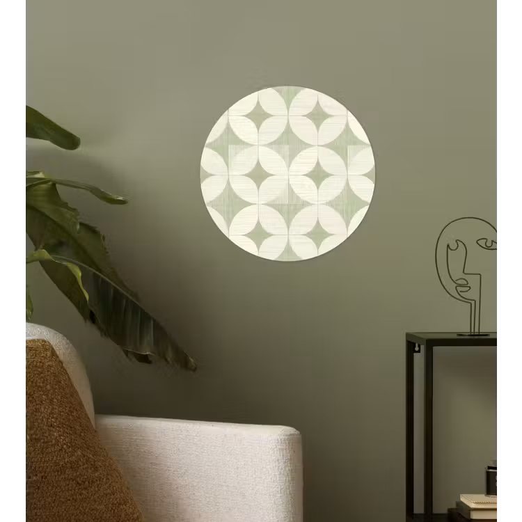 Behangcirkel - Saliegroen - Geometrisch - Retro - Mid-Century - Patroon — 3