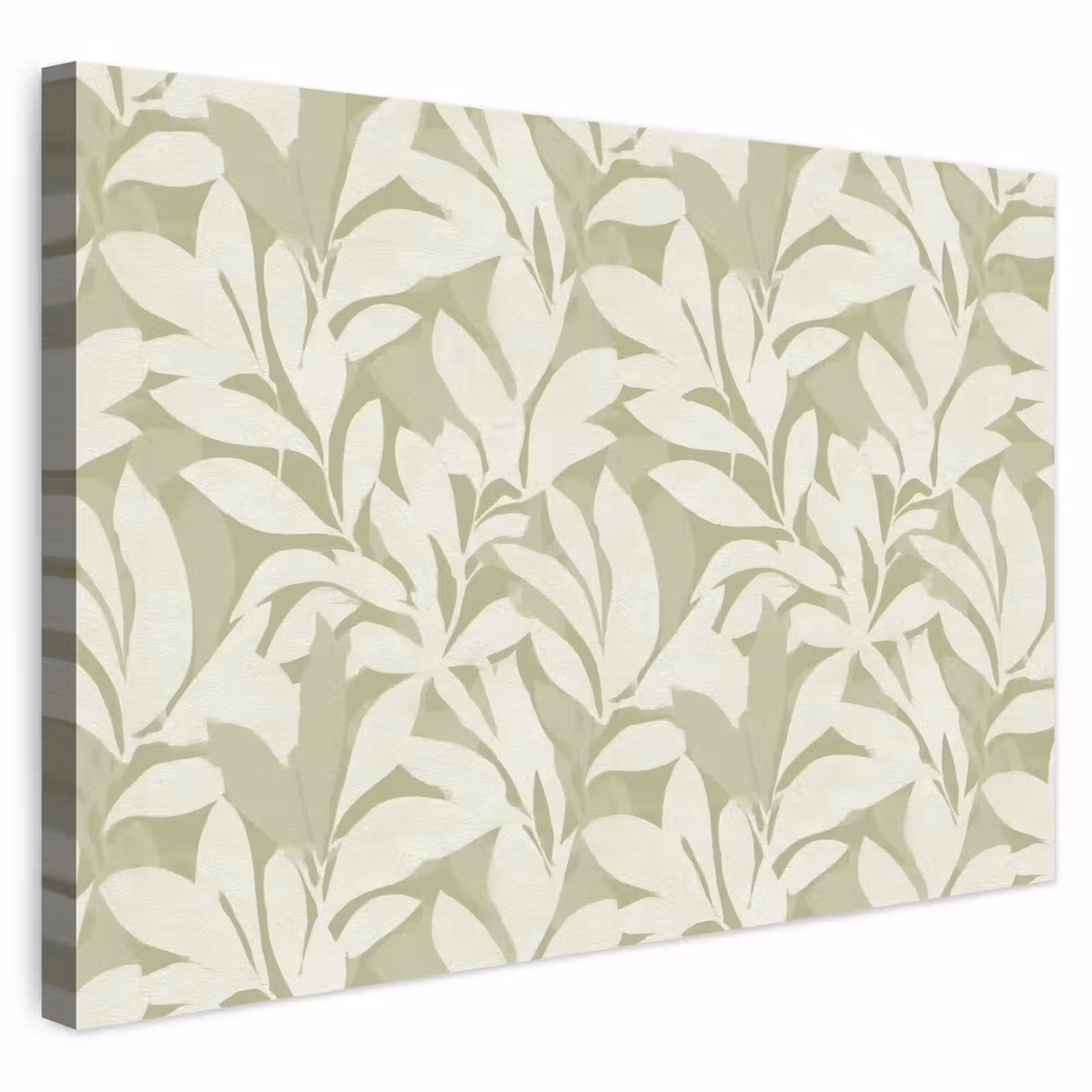 Buiten canvas - Saliegroen - Botanisch - Minimalistisch - Patroon — 1