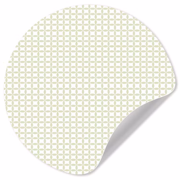 Behangcirkel - Saliegroen - Geometrisch - Cirkels - Patroon — 1