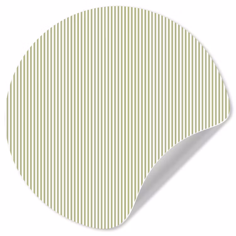 Behangcirkel - Saliegroen - Strepen - Minimalistisch - Patroon — 1
