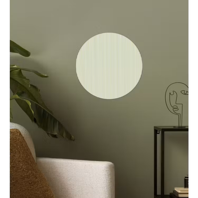 Behangcirkel - Saliegroen - Strepen - Minimalistisch - Patroon — 3