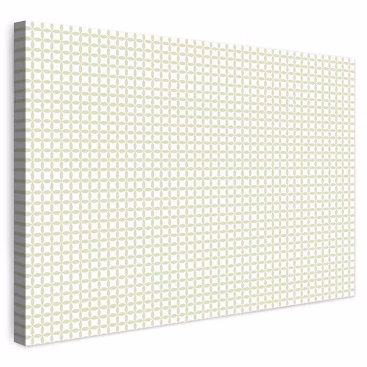 Buiten canvas - Saliegroen - Geometrisch - Cirkels - Patroon — 1
