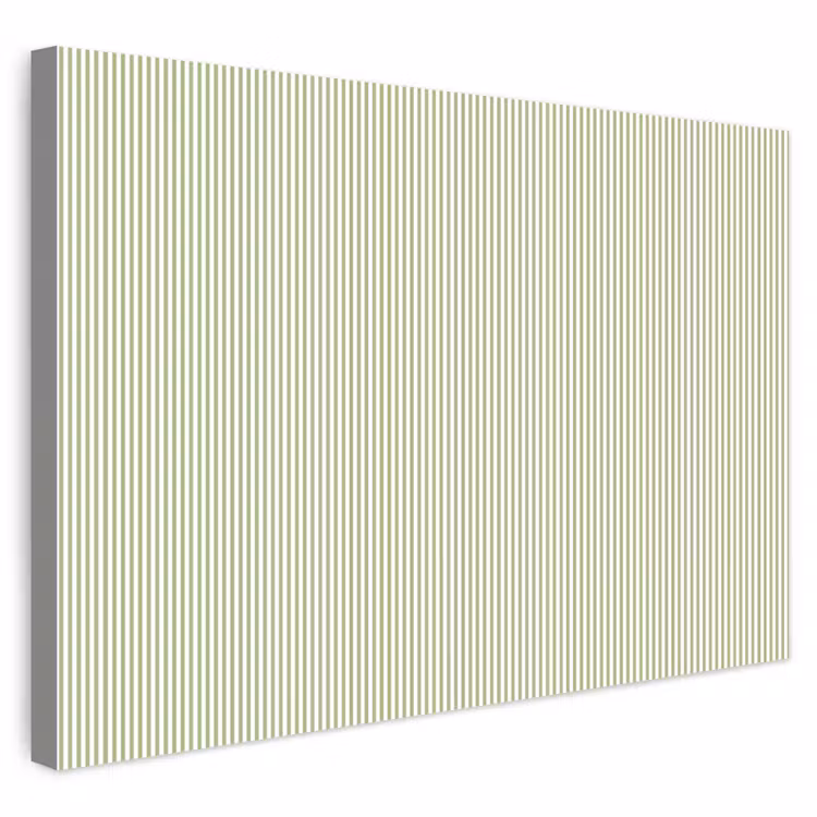 Buiten canvas - Saliegroen - Strepen - Minimalistisch - Patroon — 1
