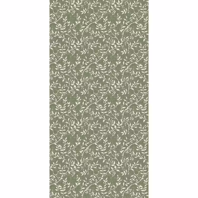 Behang - Saliegroen - Botanisch - Takken - Besjes - Linnen - Patroon — 2