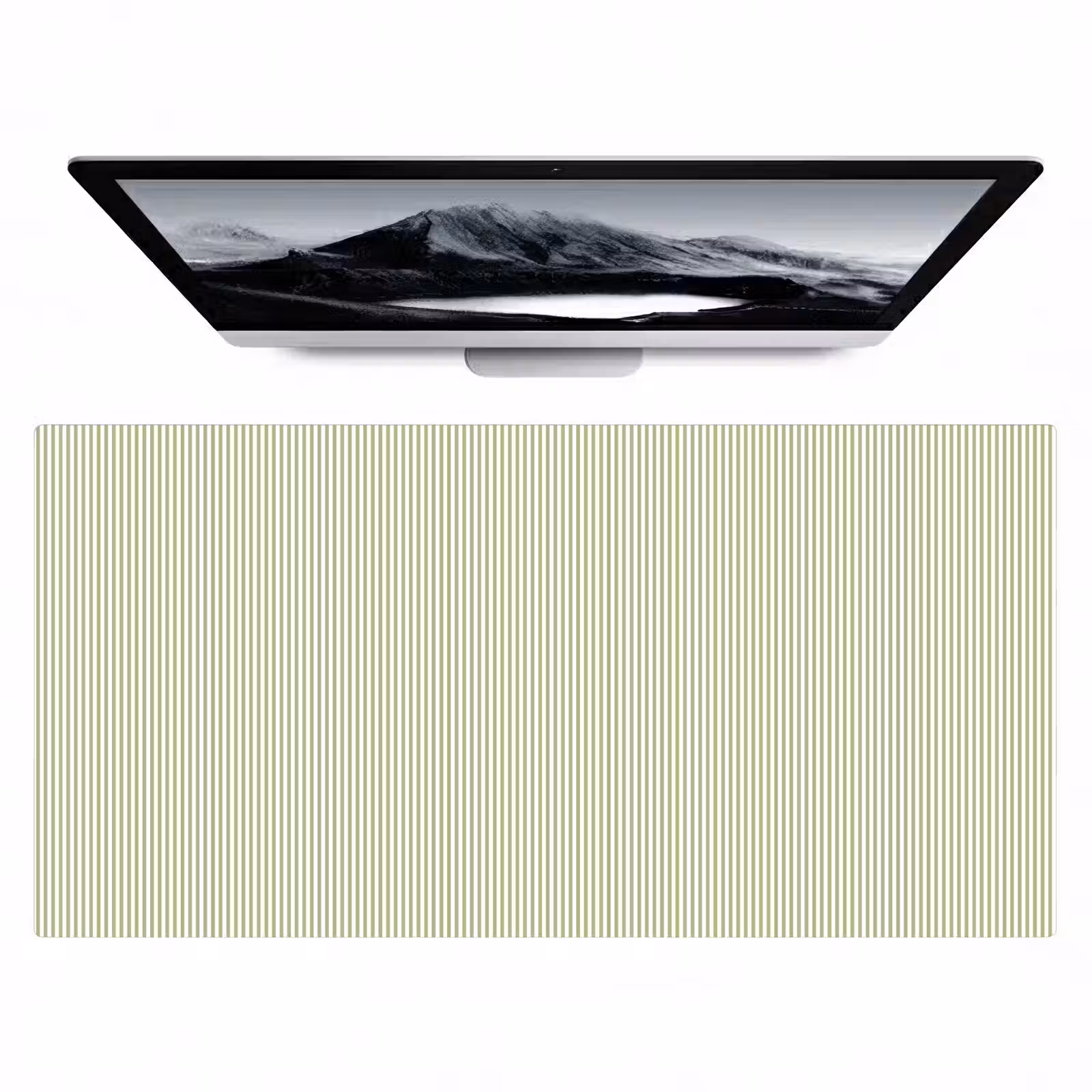 Bureau onderlegger - Saliegroen - Strepen - Minimalistisch - Patroon — 1