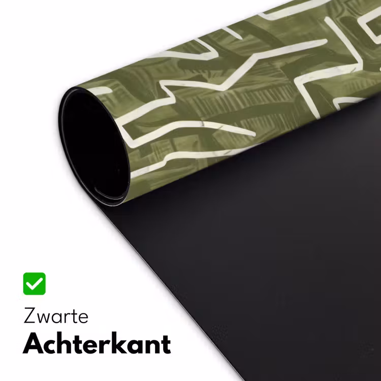 Bureau onderlegger - Groen - Abstract - Penseelstreken - Patroon — 5