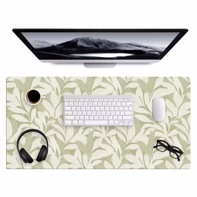 Bureau onderlegger - Saliegroen - Botanisch - Minimalistisch - Patroon — 4