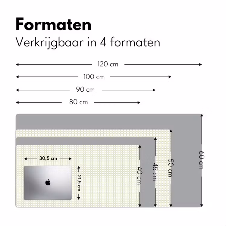 Bureau onderlegger - Saliegroen - Geometrisch - Cirkels - Patroon — 8