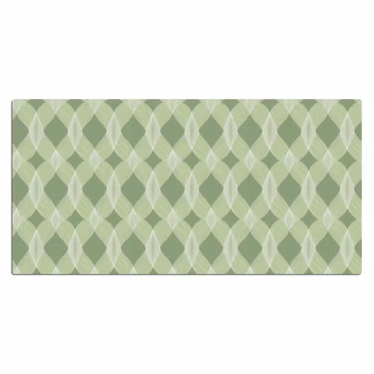 Bureau onderlegger - Saliegroen - Geometrisch - Organisch - Traliewerk - Patroon — 2
