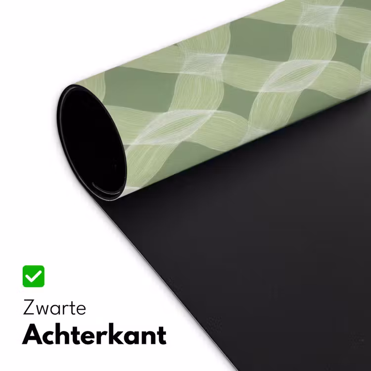 Bureau onderlegger - Saliegroen - Geometrisch - Organisch - Traliewerk - Patroon — 5