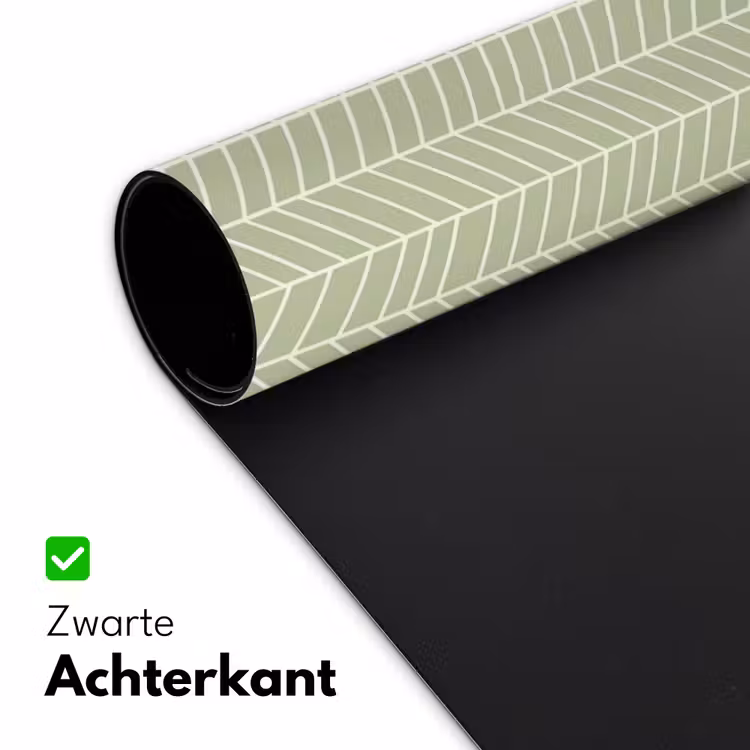 Bureau onderlegger - Saliegroen - Visgraat - Geometrisch - Patroon — 5