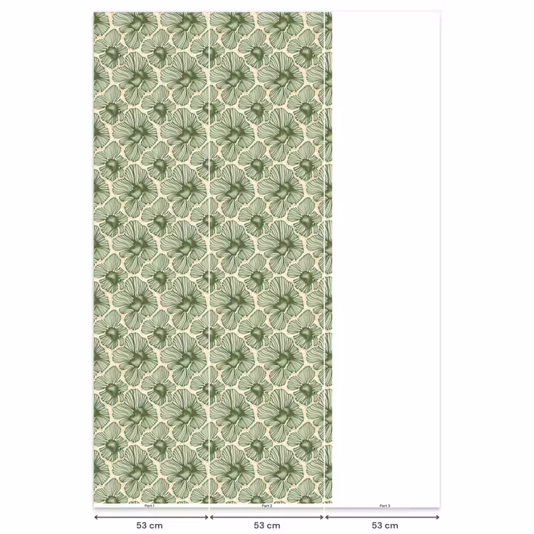 Behang - Groen - Botanisch - Bloemen - Organisch - Patroon — 6