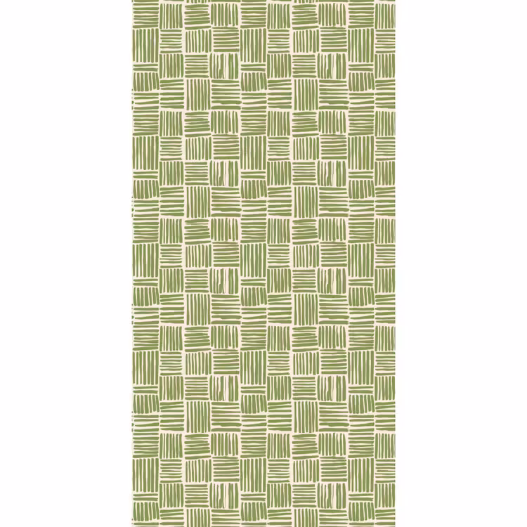 Behang - Saliegroen - Blokken - Handgetekend - Patroon — 2