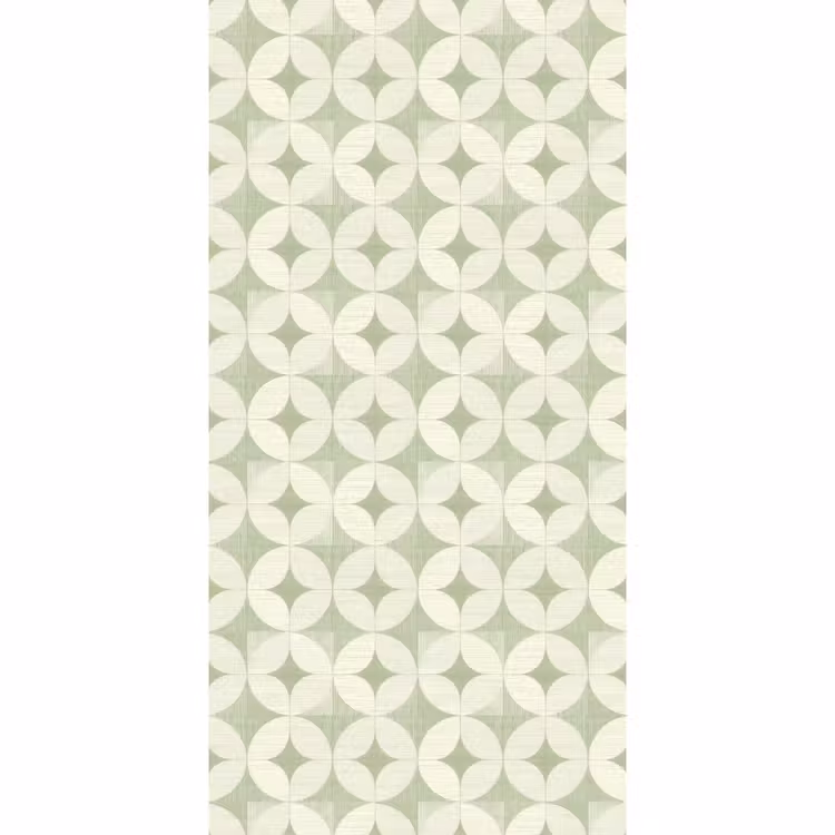 Behang - Saliegroen - Geometrisch - Retro - Mid-Century - Patroon — 2