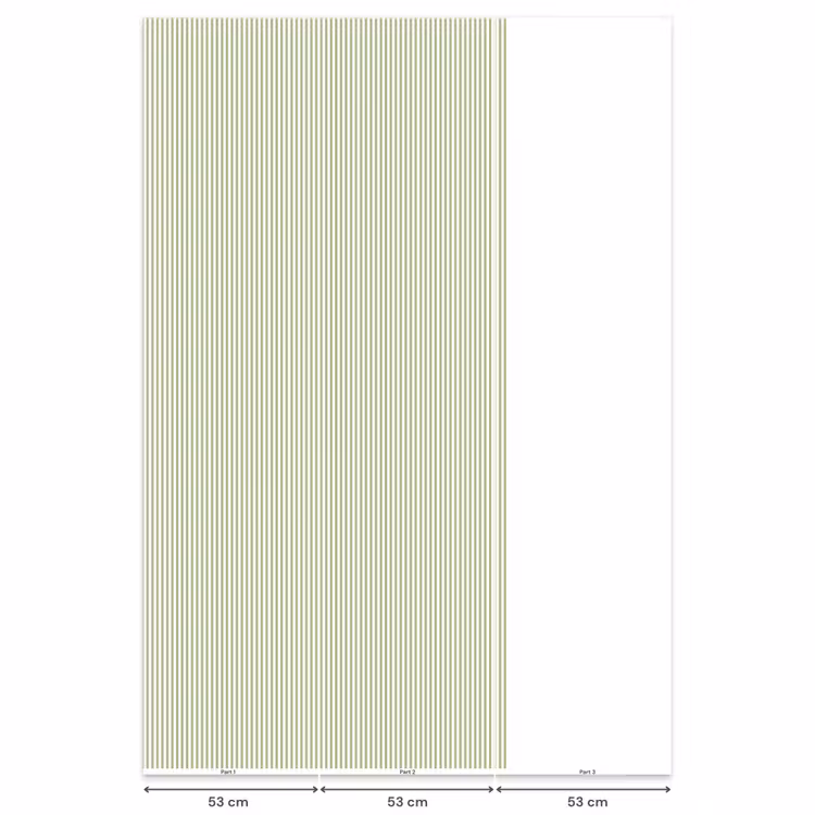 Behang - Saliegroen - Strepen - Minimalistisch - Patroon — 6
