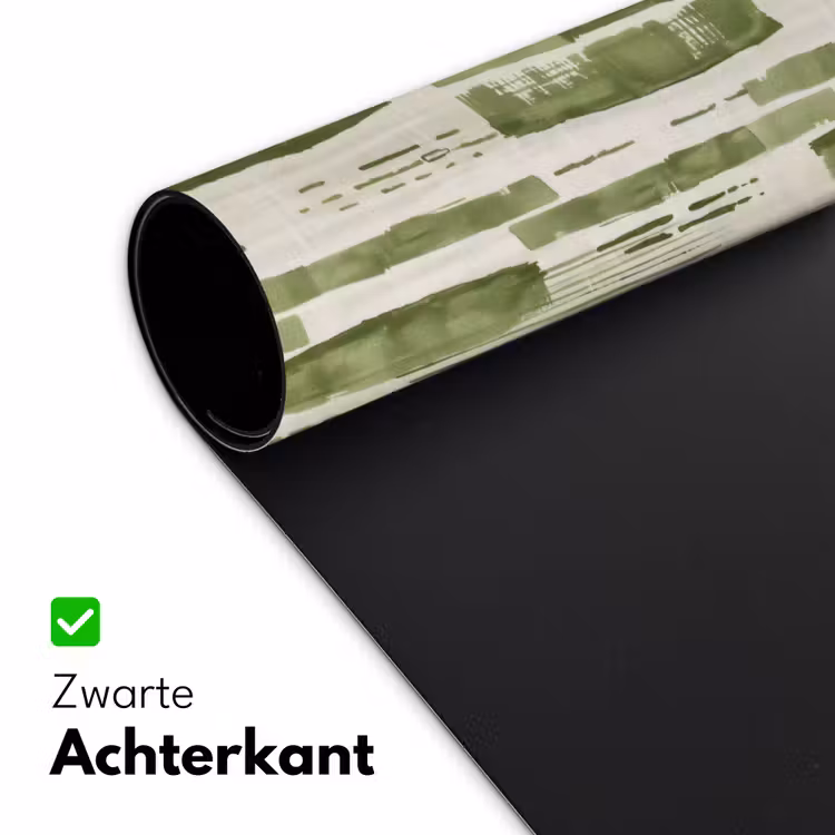 Bureau onderlegger - Groen - Abstract - Penseelstreken - Linnen - Patroon — 5