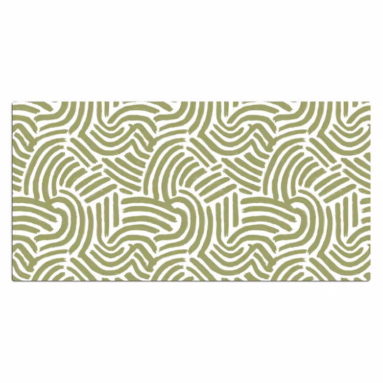 Bureau onderlegger - Saliegroen - Abstract - Bogen - Handgetekend - Patroon — 2