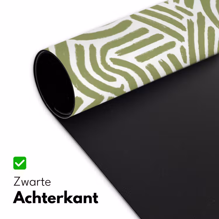 Bureau onderlegger - Saliegroen - Abstract - Bogen - Handgetekend - Patroon — 5