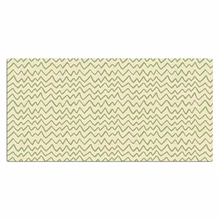 Bureau onderlegger - Saliegroen - Zigzag - Handgetekend - Patroon — 2