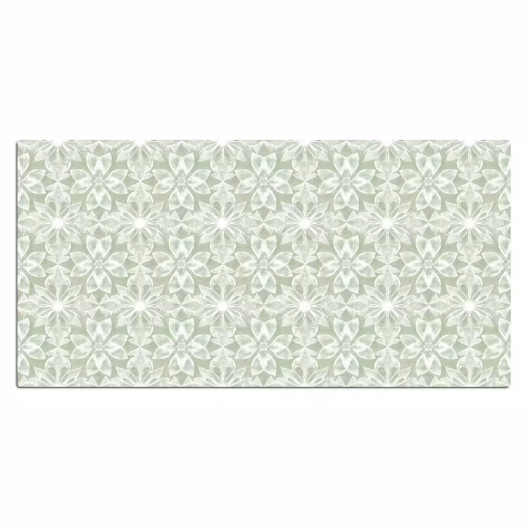 Bureau onderlegger - Saliegroen - Symmetrisch - Mandala - Ornament - Patroon — 2