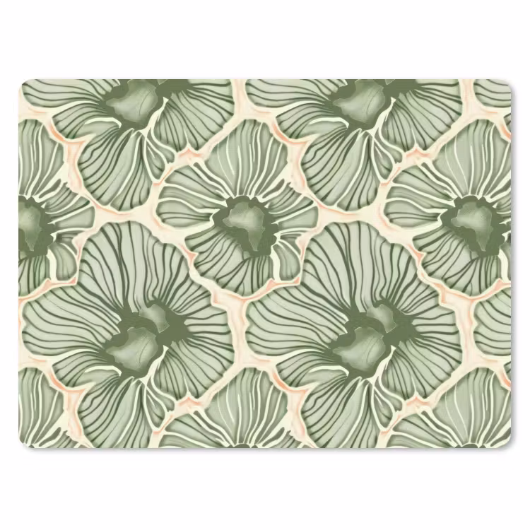 Muismat - Groen - Botanisch - Bloemen - Organisch - Patroon — 1