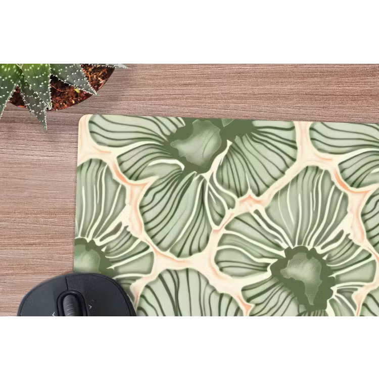 Muismat - Groen - Botanisch - Bloemen - Organisch - Patroon — 4
