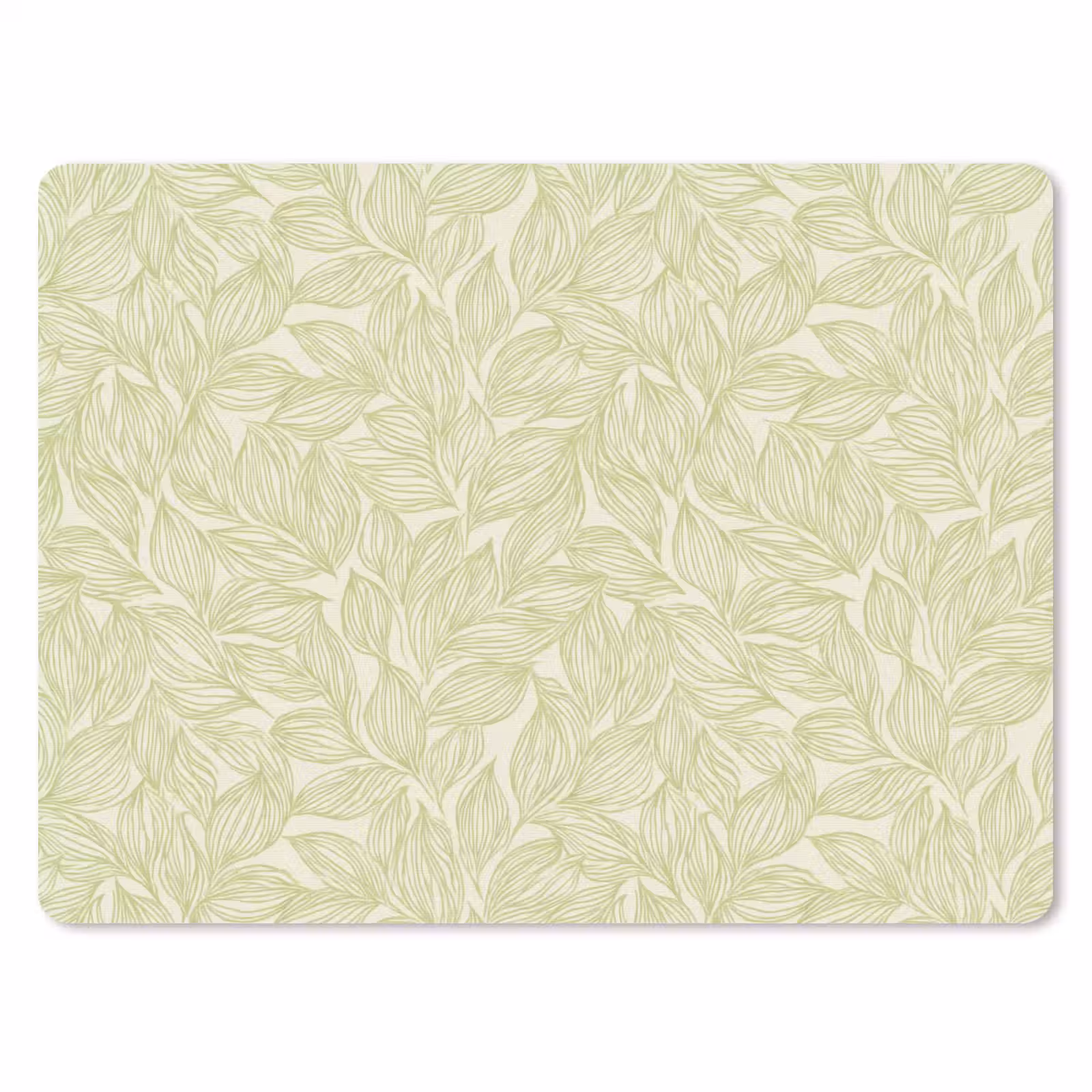 Muismat - Saliegroen - Botanisch - Bladeren - Handgetekend - Patroon — 1