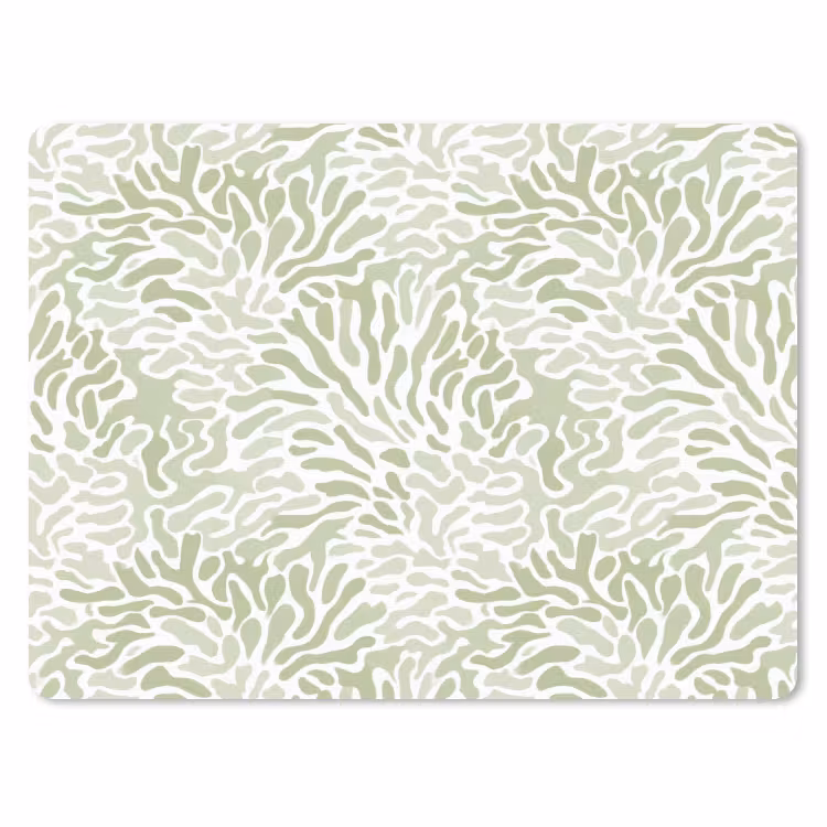 Muismat - Saliegroen - Abstract - Organisch - Koraal - Patroon — 1
