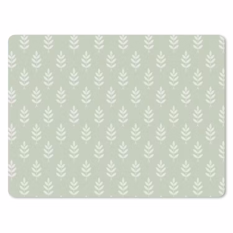Muismat - Saliegroen - Botanisch - Takjes - Minimalistisch - Patroon — 1