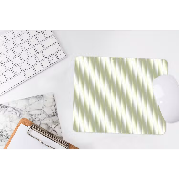 Muismat - Saliegroen - Strepen - Minimalistisch - Patroon — 2