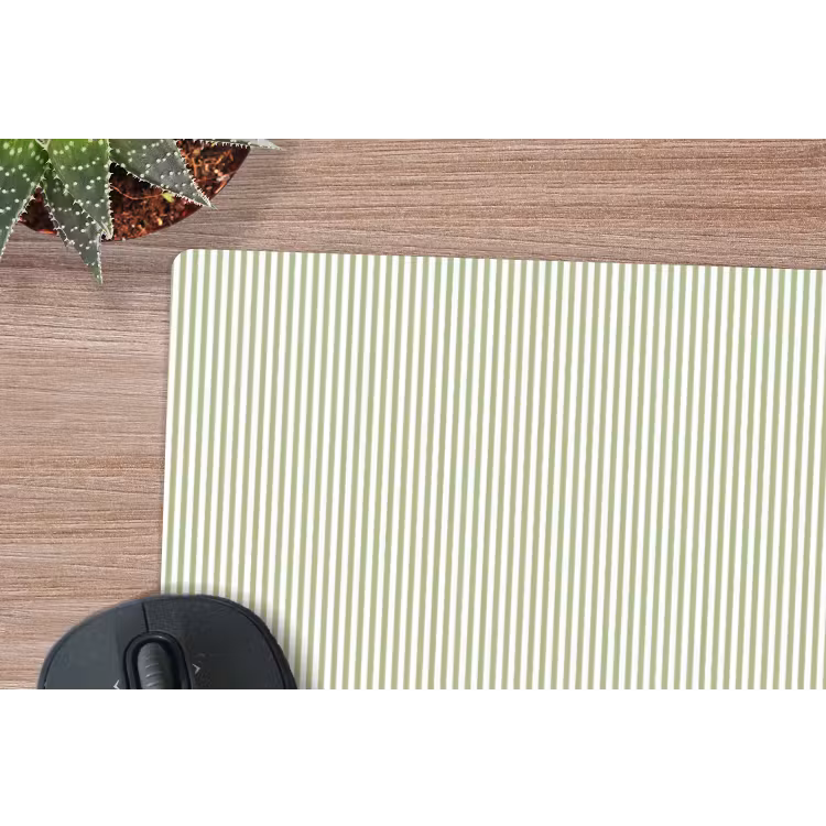Muismat - Saliegroen - Strepen - Minimalistisch - Patroon — 4
