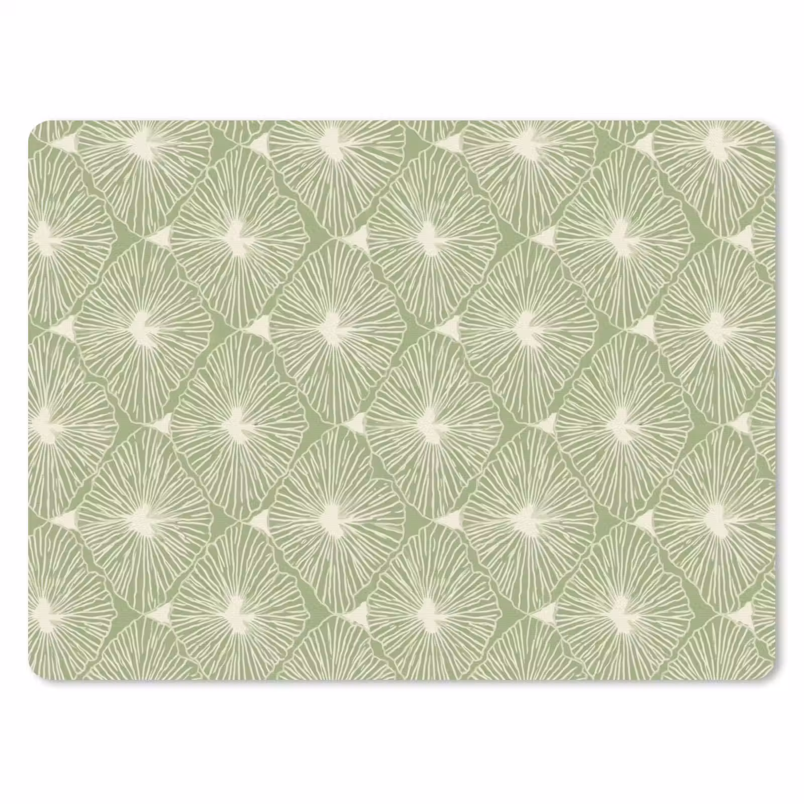 Muismat - Saliegroen - Botanisch - Ruiten - Organisch - Patroon — 1