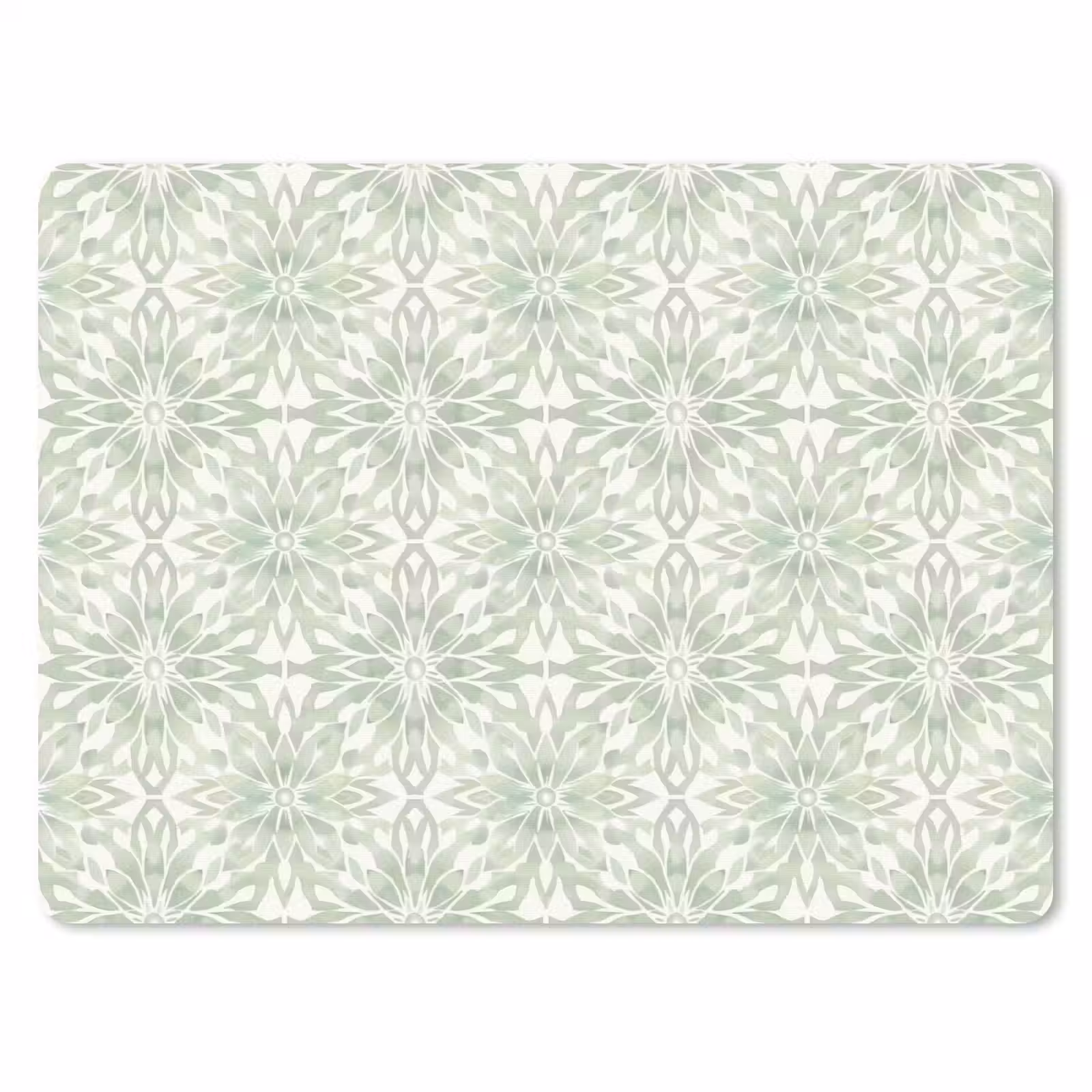 Muismat - Saliegroen - Symmetrisch - Mandala - Ornament - Patroon — 1