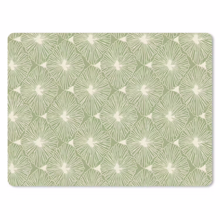 Muismat - Saliegroen - Botanisch - Ruiten - Organisch - Patroon — 1