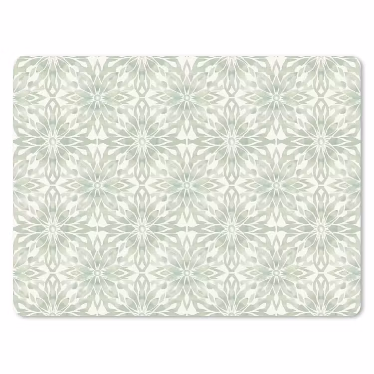 Muismat - Saliegroen - Symmetrisch - Mandala - Ornament - Patroon — 1