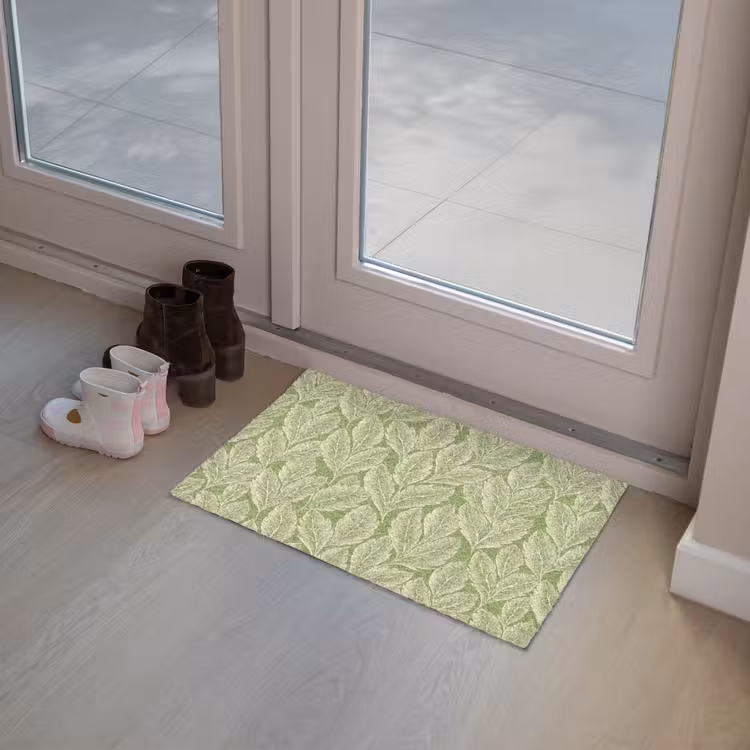 Deurmat - Groen - Botanisch - Bladeren - Vintage - Patroon — 8
