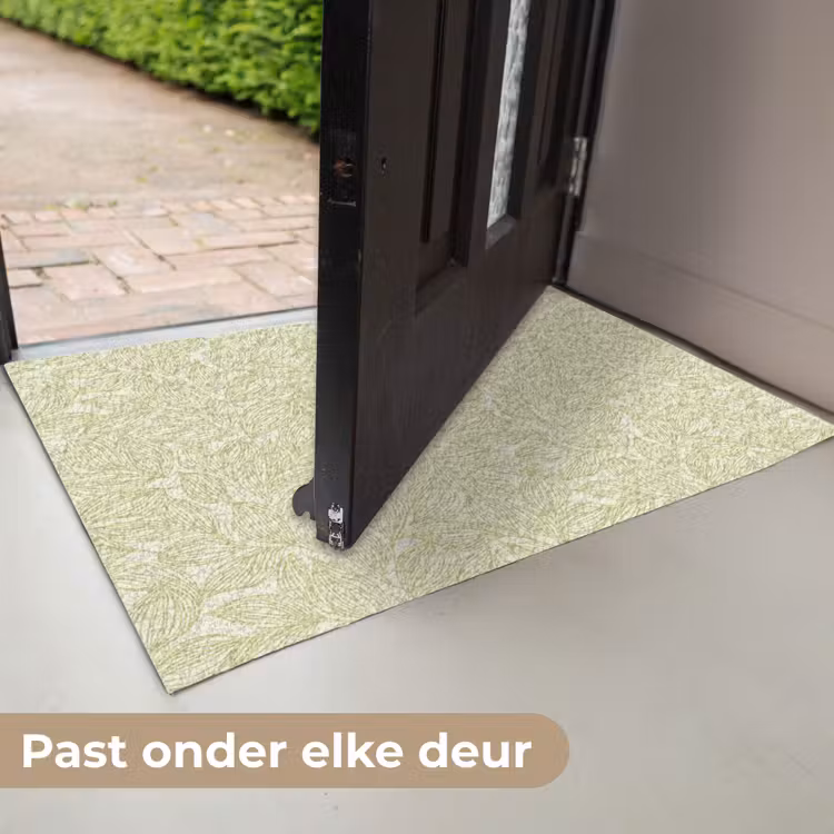 Deurmat - Saliegroen - Botanisch - Bladeren - Handgetekend - Patroon — 7