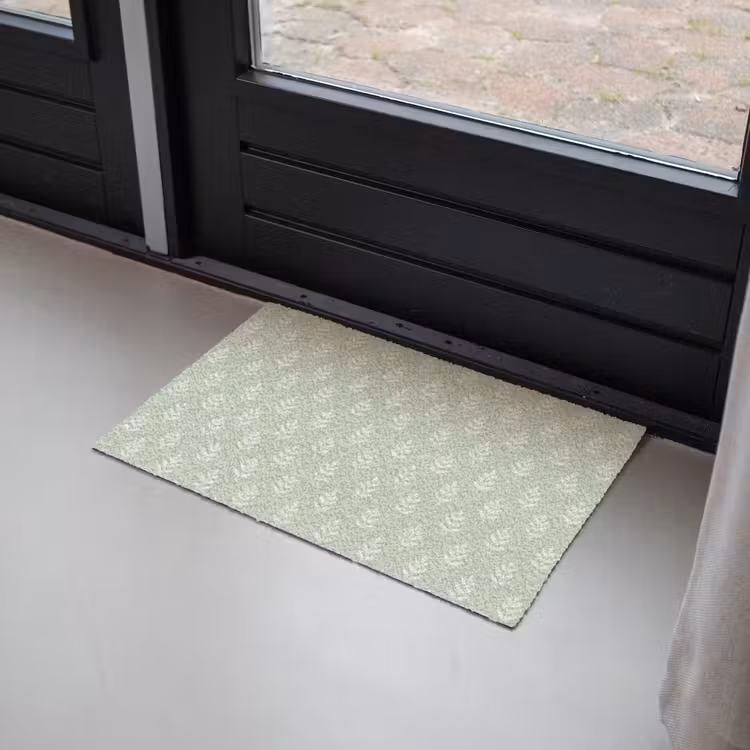 Deurmat - Saliegroen - Botanisch - Takjes - Minimalistisch - Patroon — 2