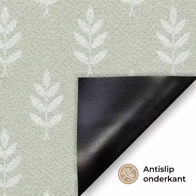 Deurmat - Saliegroen - Botanisch - Takjes - Minimalistisch - Patroon — 6
