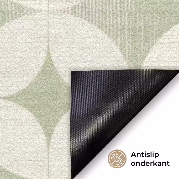 Deurmat - Saliegroen - Geometrisch - Retro - Mid-Century - Patroon — 6