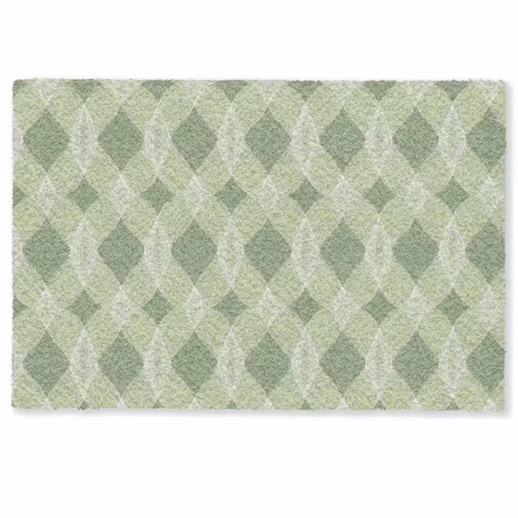 Deurmat - Saliegroen - Geometrisch - Organisch - Traliewerk - Patroon — 1