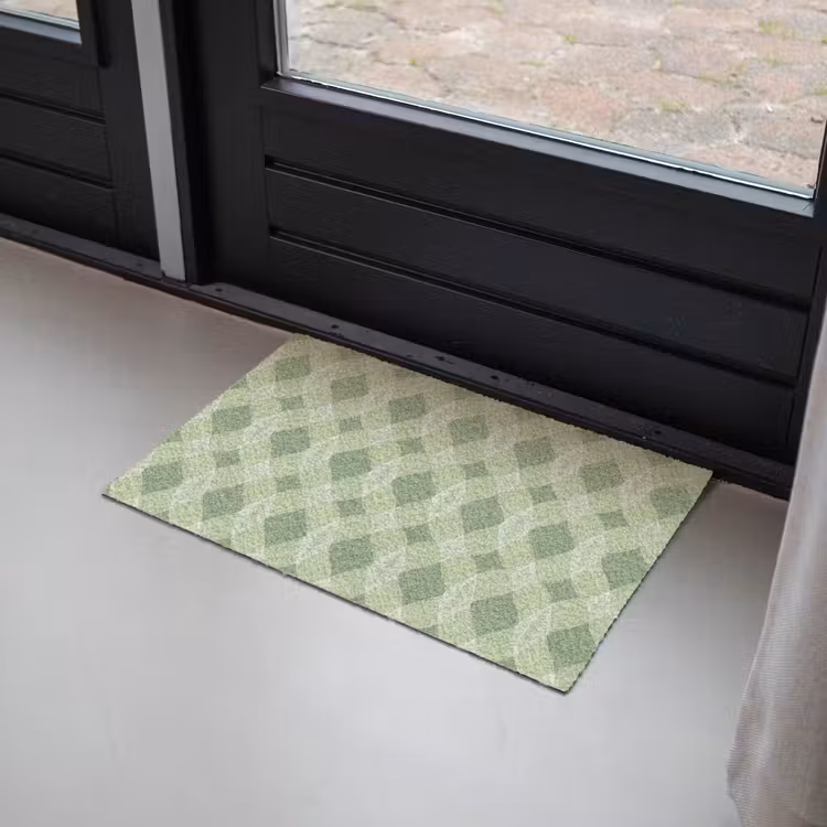 Deurmat - Saliegroen - Geometrisch - Organisch - Traliewerk - Patroon — 2
