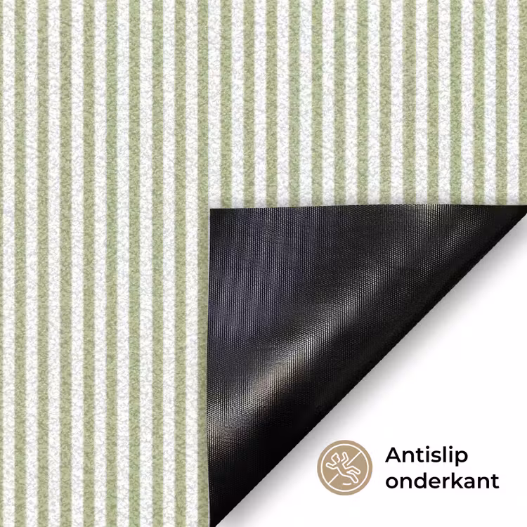 Deurmat - Saliegroen - Strepen - Minimalistisch - Patroon — 6