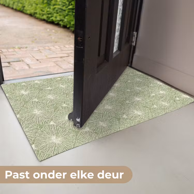 Deurmat - Saliegroen - Botanisch - Ruiten - Organisch - Patroon — 7